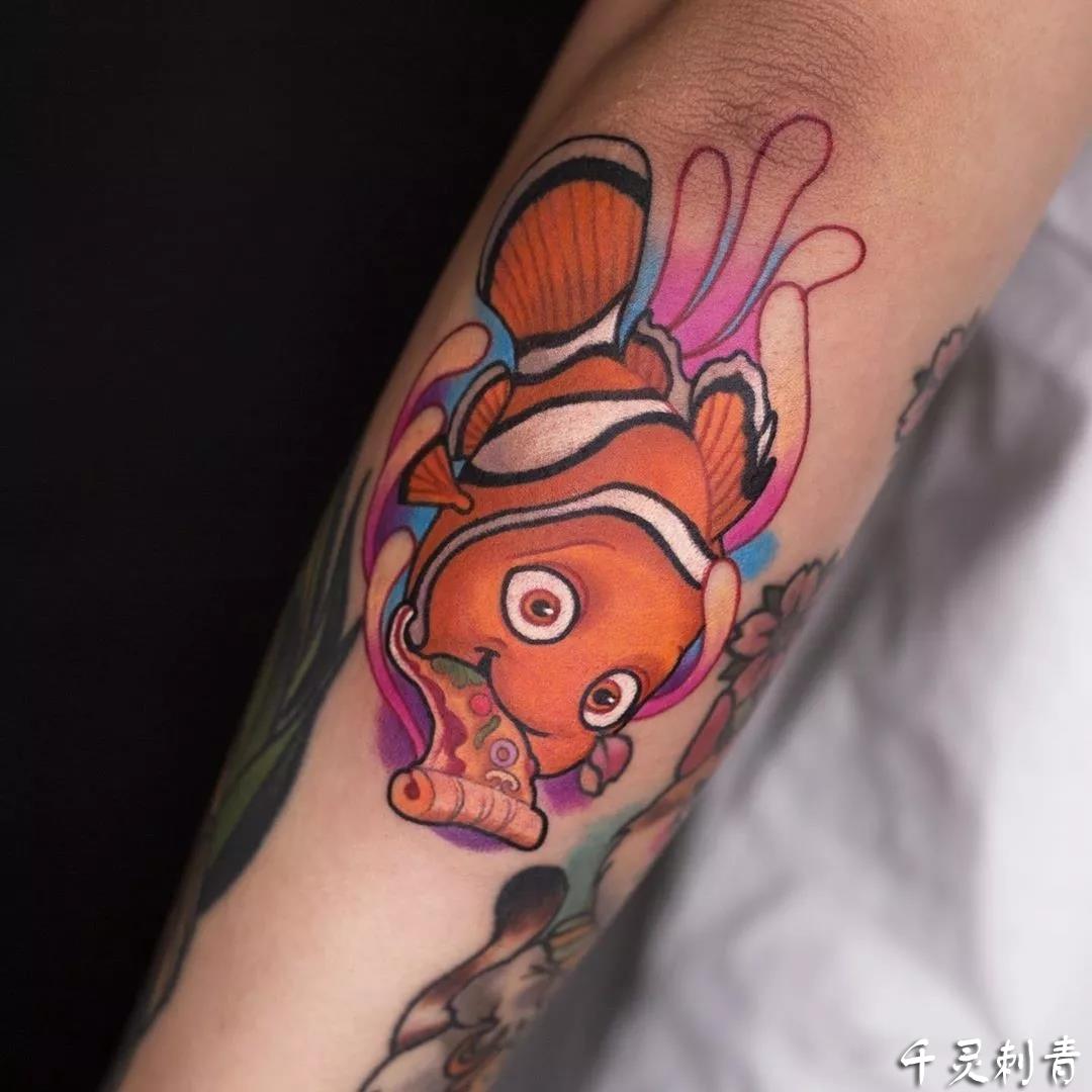 彩色鱼纹身,彩色鱼纹身手稿,彩色鱼纹身手稿图案