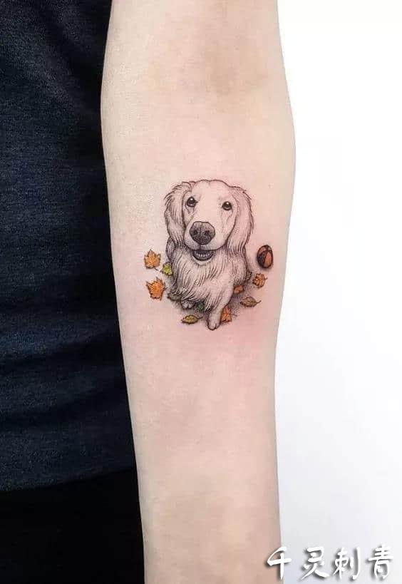 狗纹身小图案简单图片图片